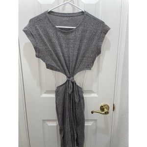 Aerie cutout tie front dress